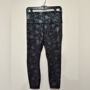 Floral Patterned Lululemon Leggings size 8